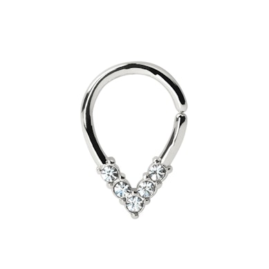 Cercel fără sudură în formă de lacrimă din oțel chirurgical