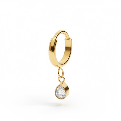 Cercel din titan cu pandant lacrimă