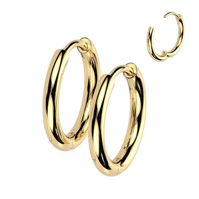Pereche huggie hoops titan