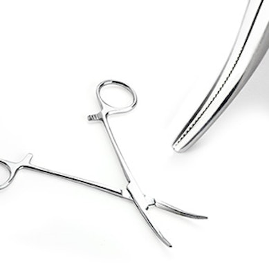 Forceps Kelly hemostatic curbat