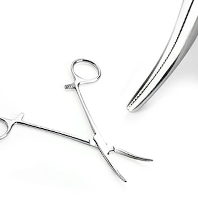 Forceps Kelly hemostatic curbat