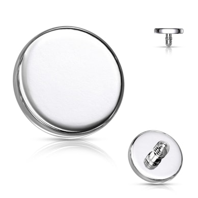 Piercing dermal disc plat