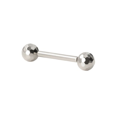 Barbell push in din titan cu capete disco ball