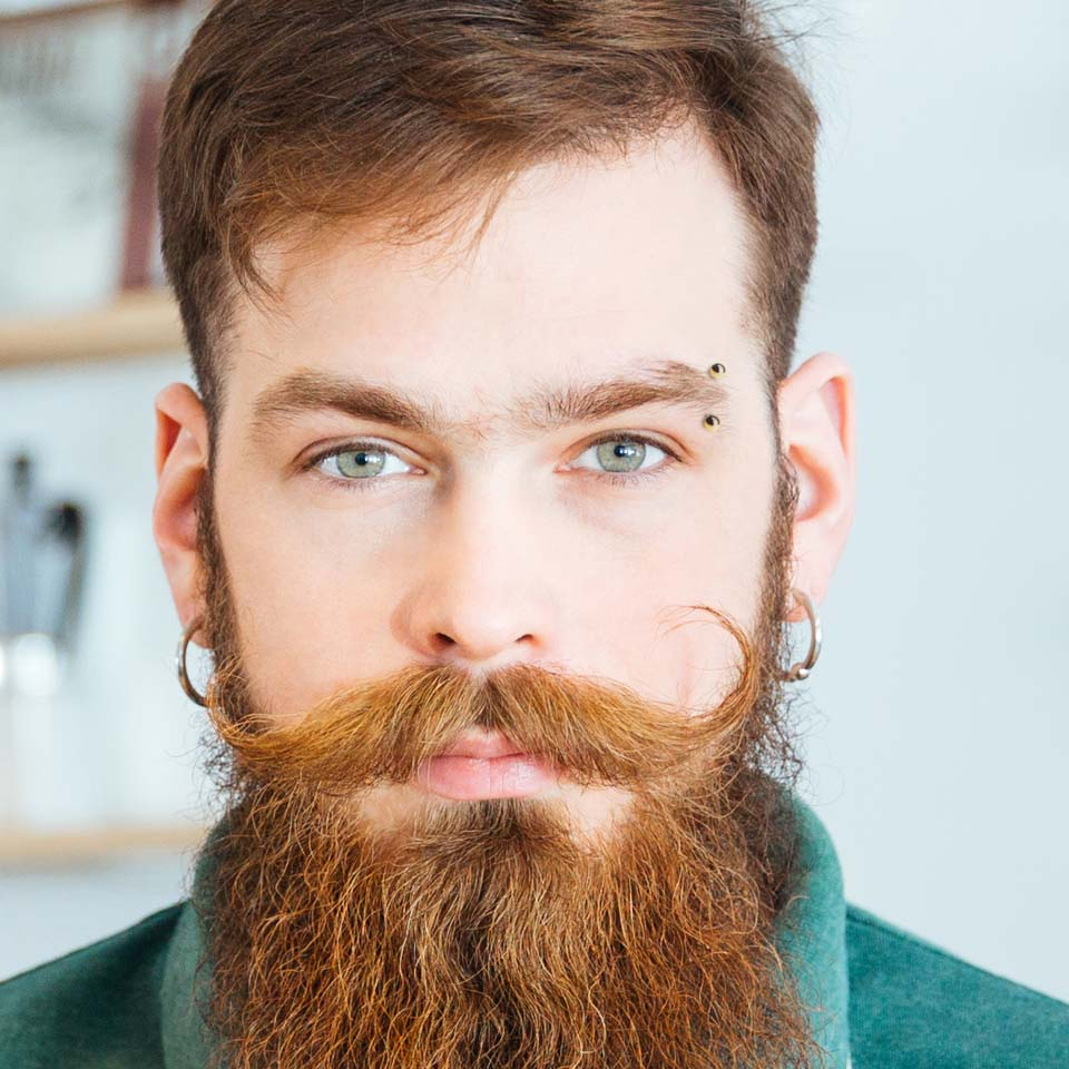 Bară curbată din aur de 14 carate