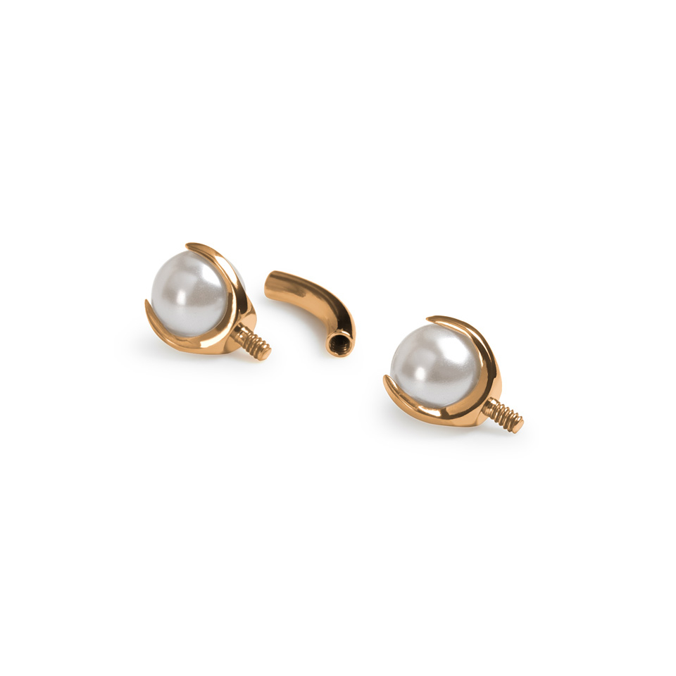 Bară curbată cu perle