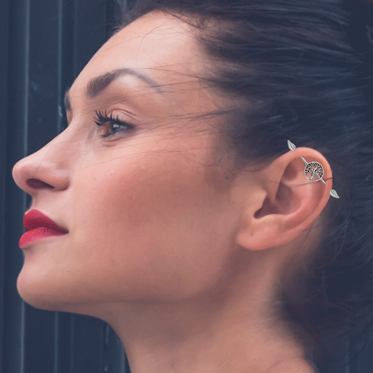 Barbell industrială cu model copacul vieții