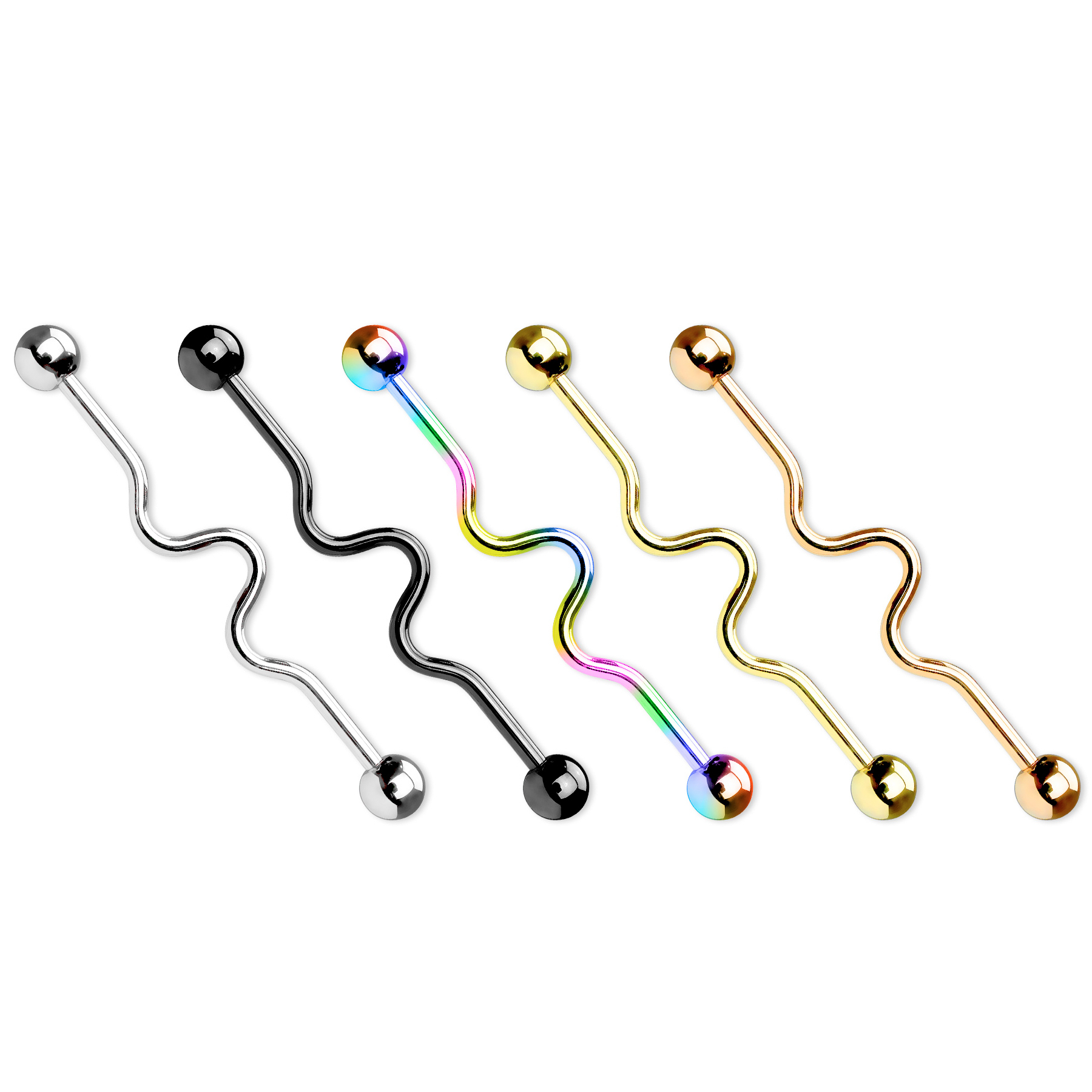 Barbell industrială în zig zag