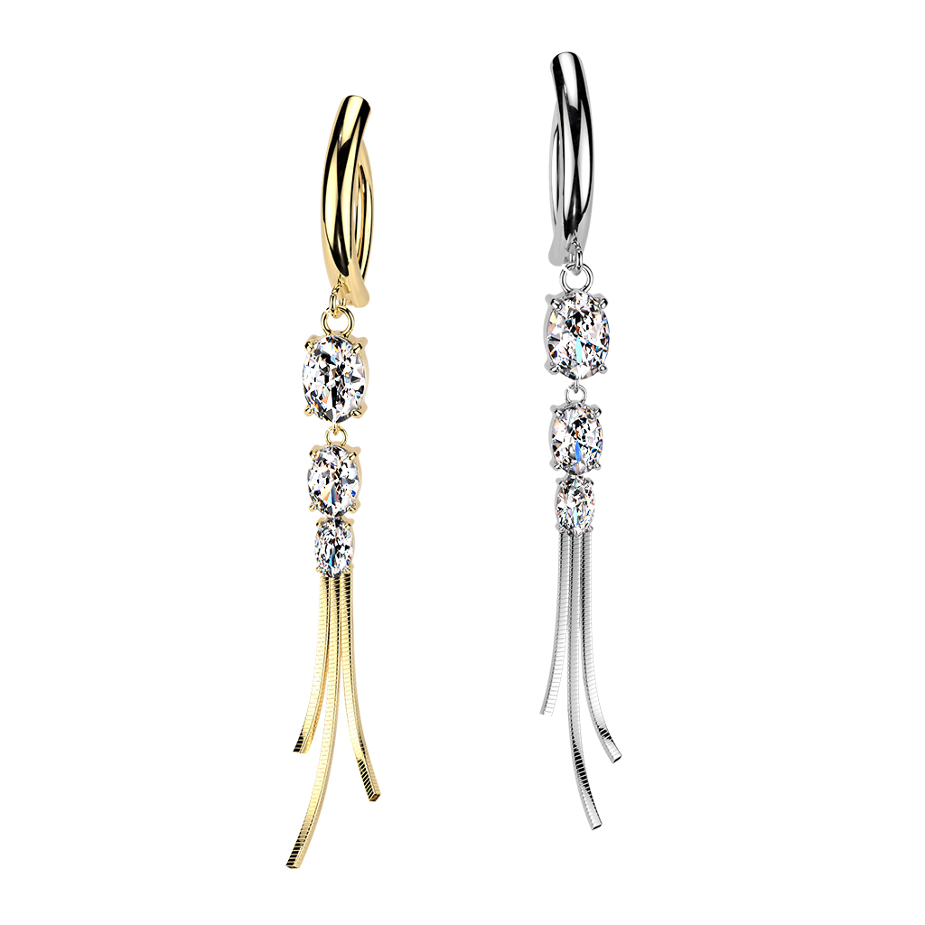 Clicker de buric cu pietre și lanțuri