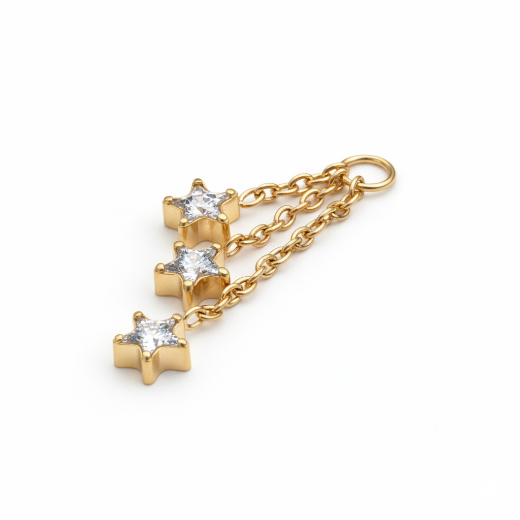 Charm cu trio de stele