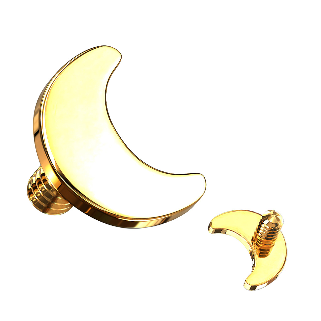 Vârf dermal din titan cu lună
