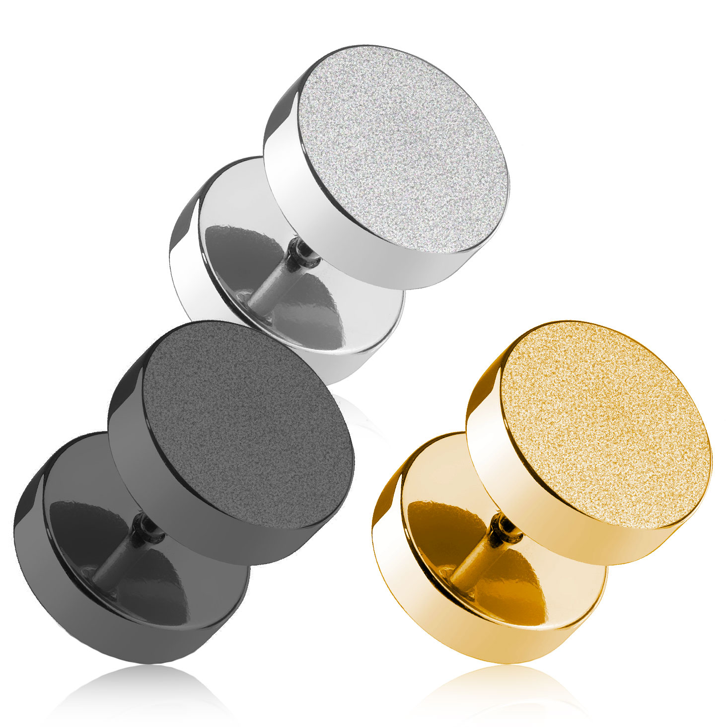 Plug de ureche cu aspect de diamant