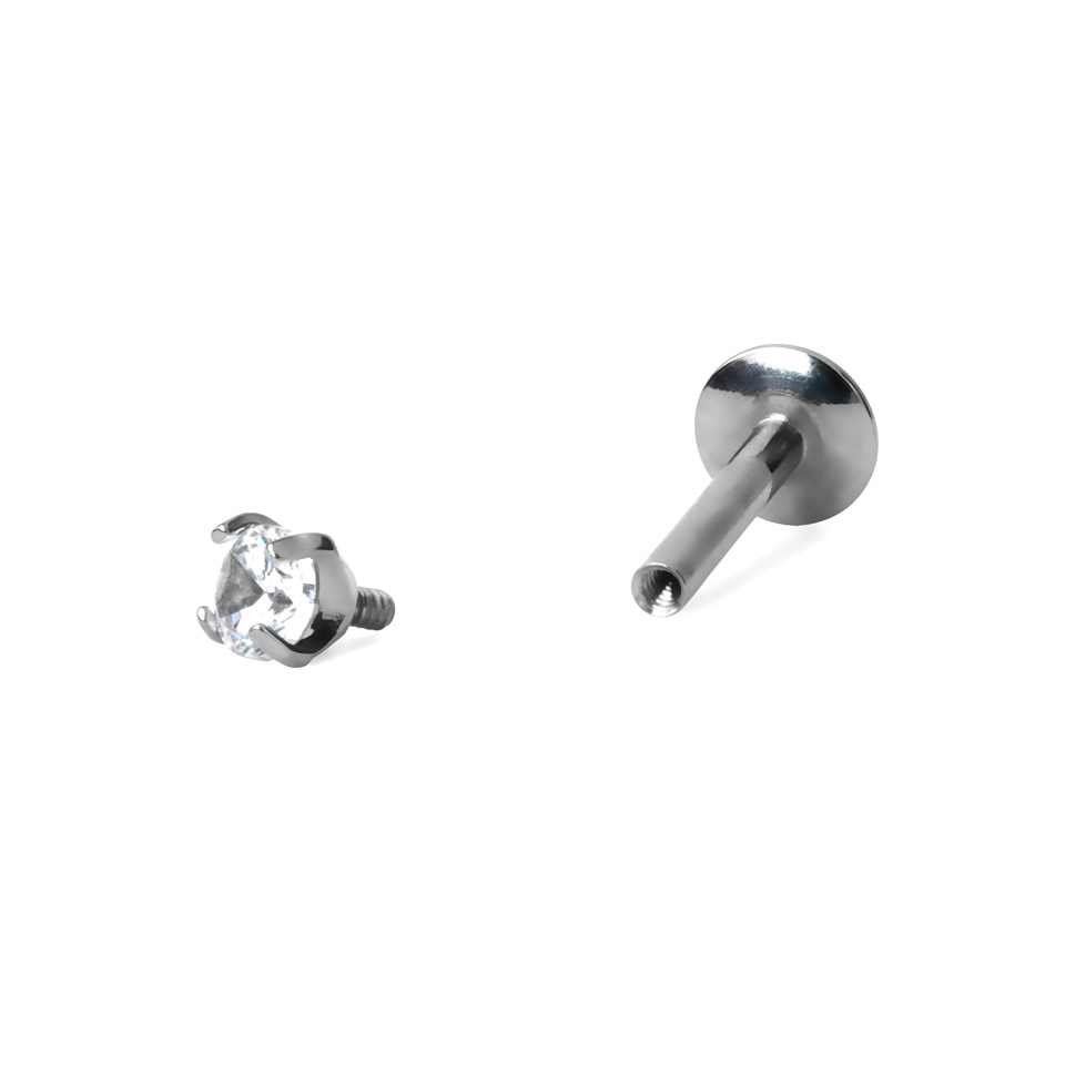 Labret din titan cu piatră în diverse modele