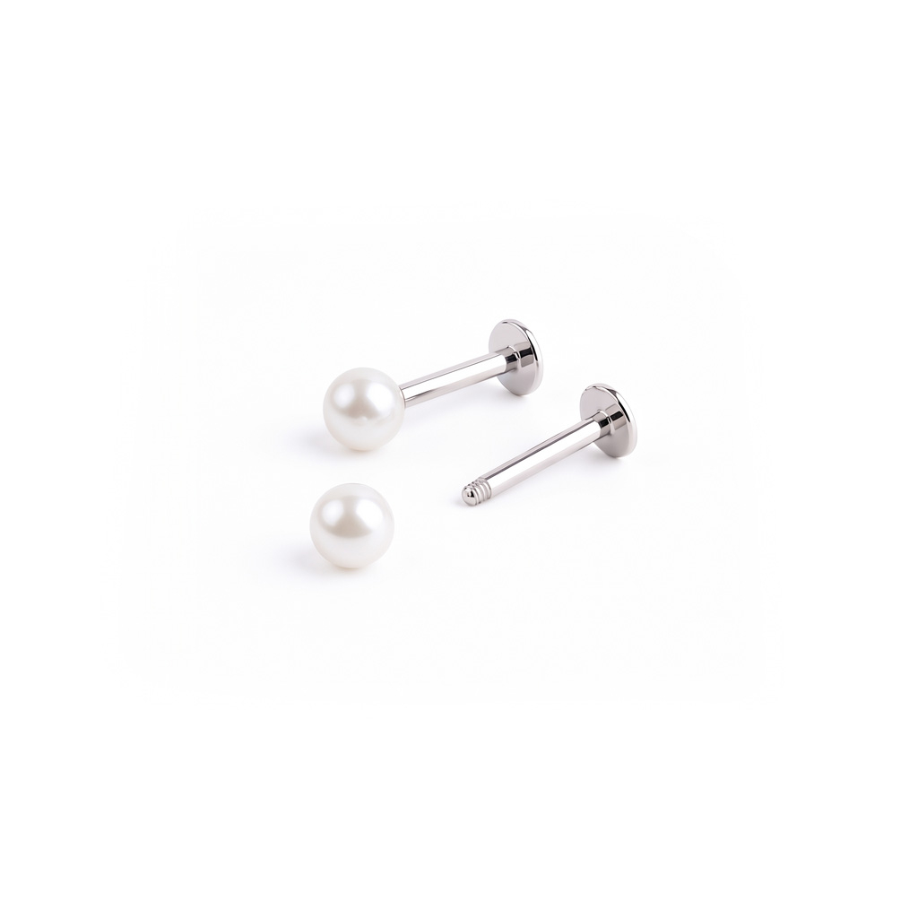 Labret cu bile metalice