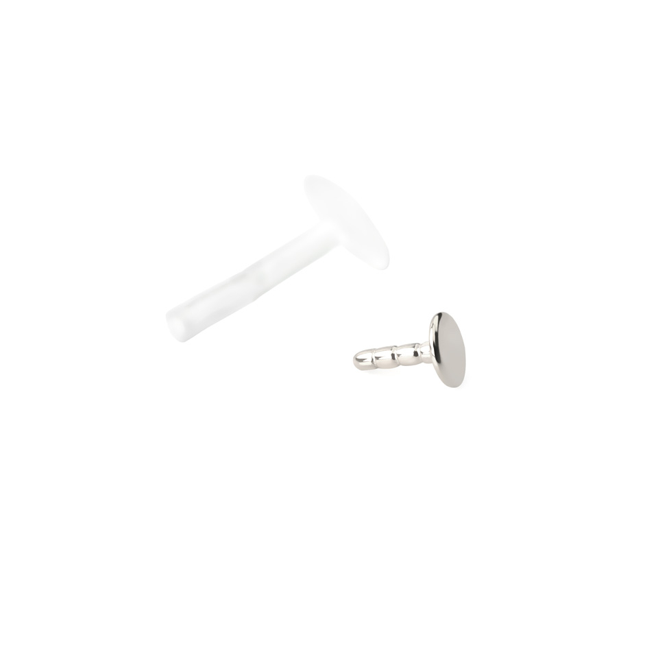 Labret din aur de 14K și vârf rotund