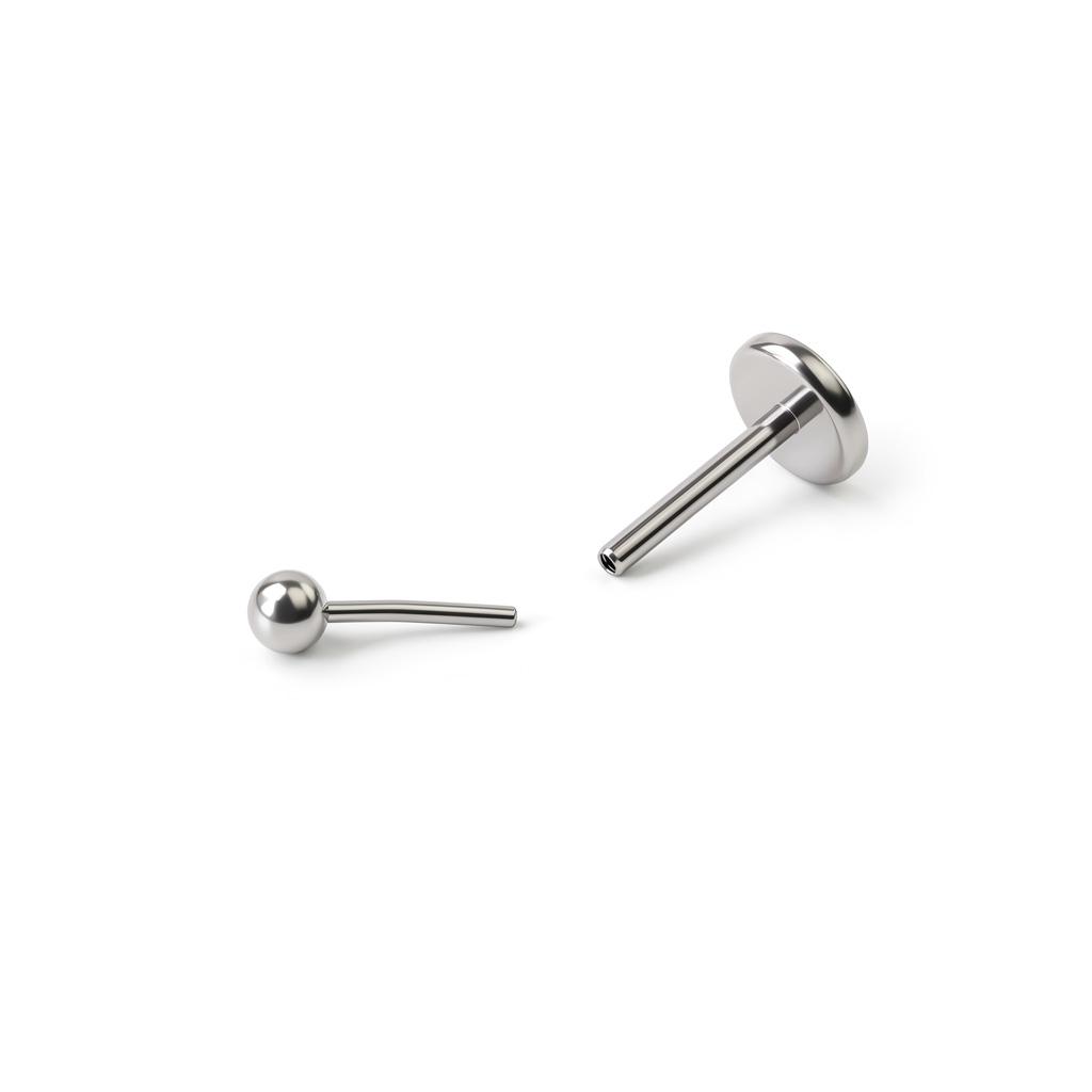 Labret push-in din titan