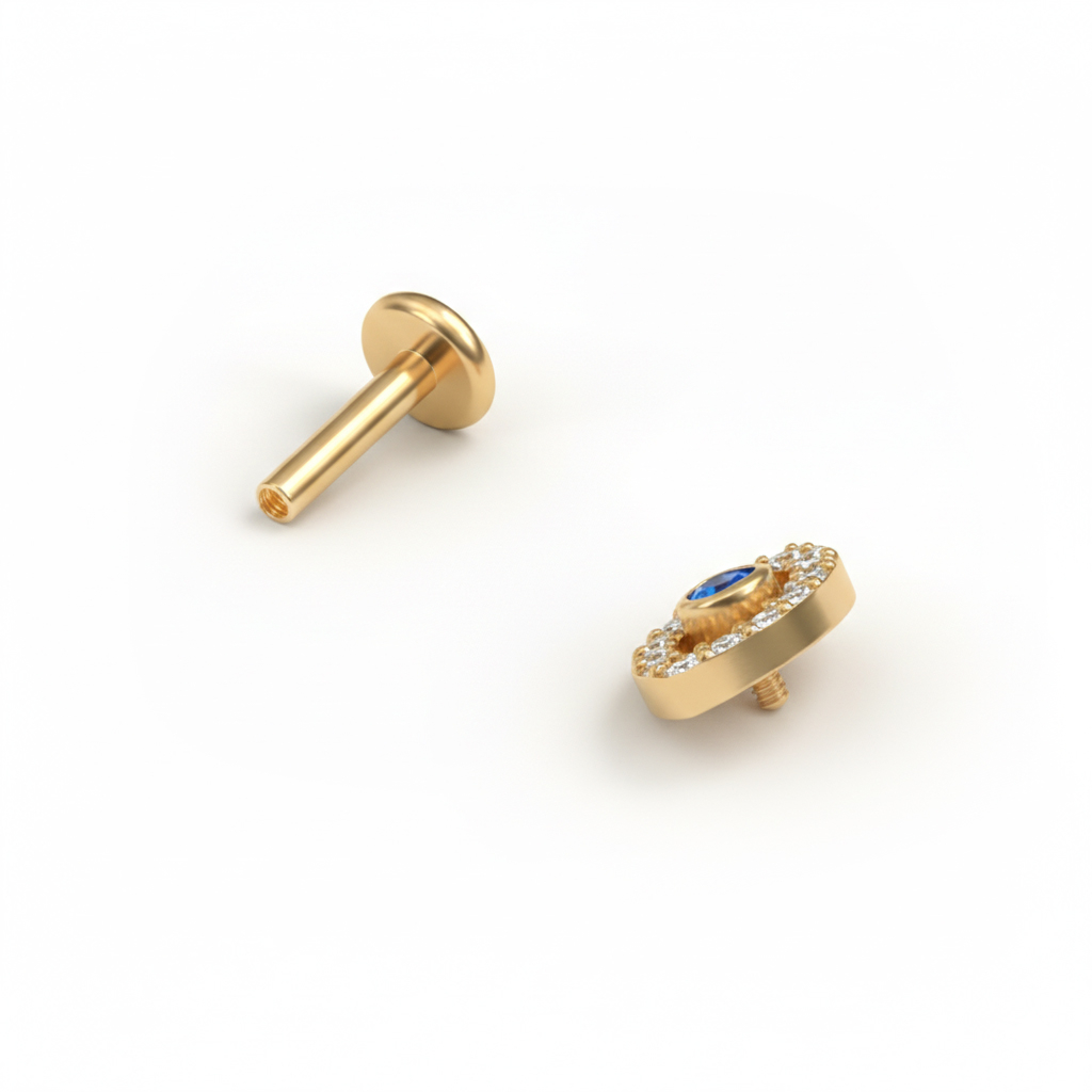 Labret din titan ochiul rău