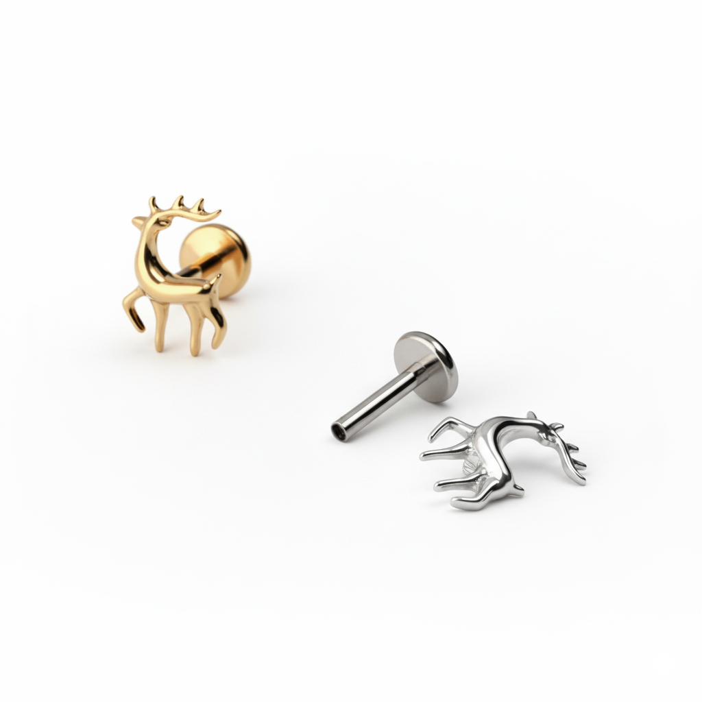 Labret din titan cu ren