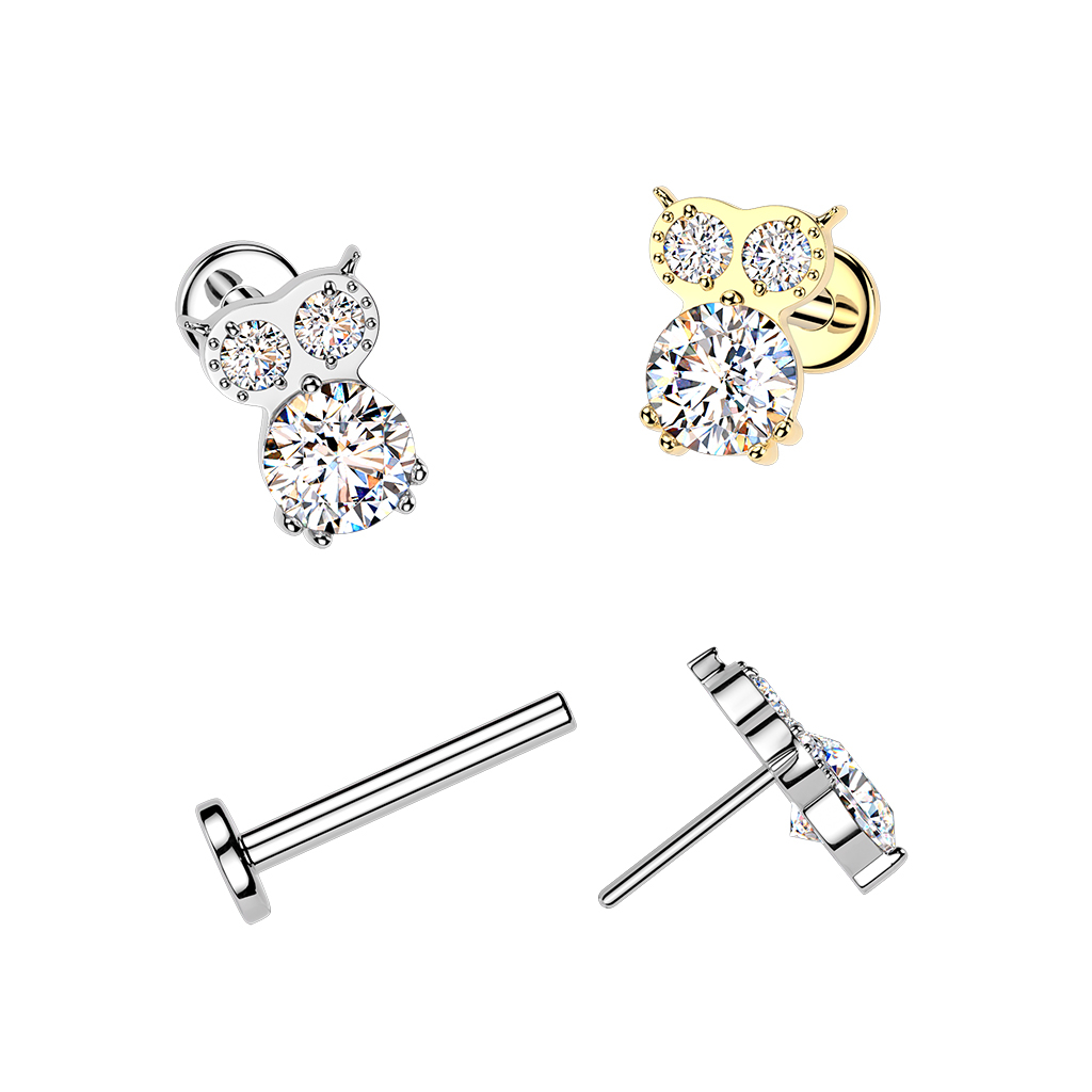 Labret industrial cu bufniță și pietre