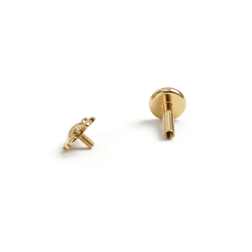 Labret din titan cu pinguin