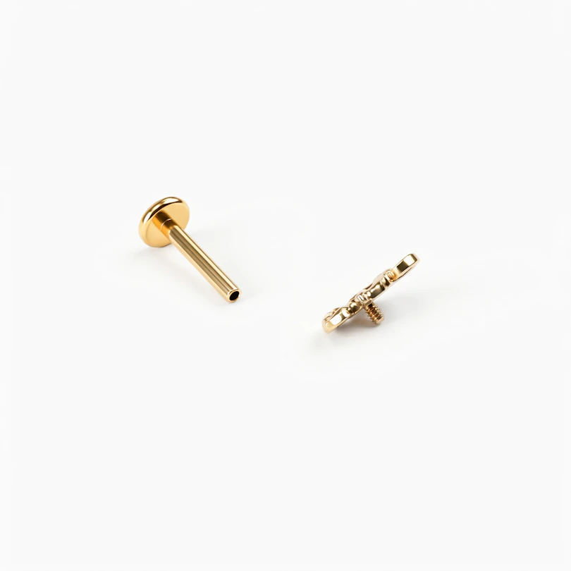 Labret din titan cu cameleon