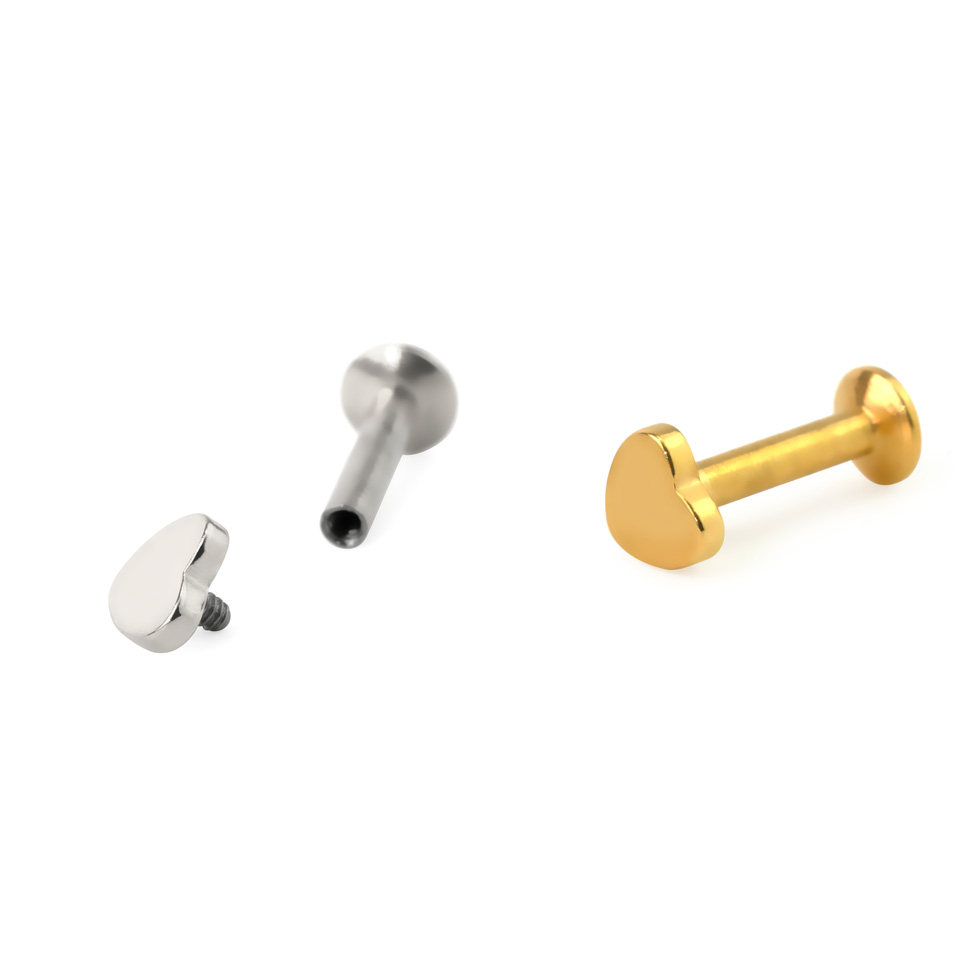 Labret cu model inimă