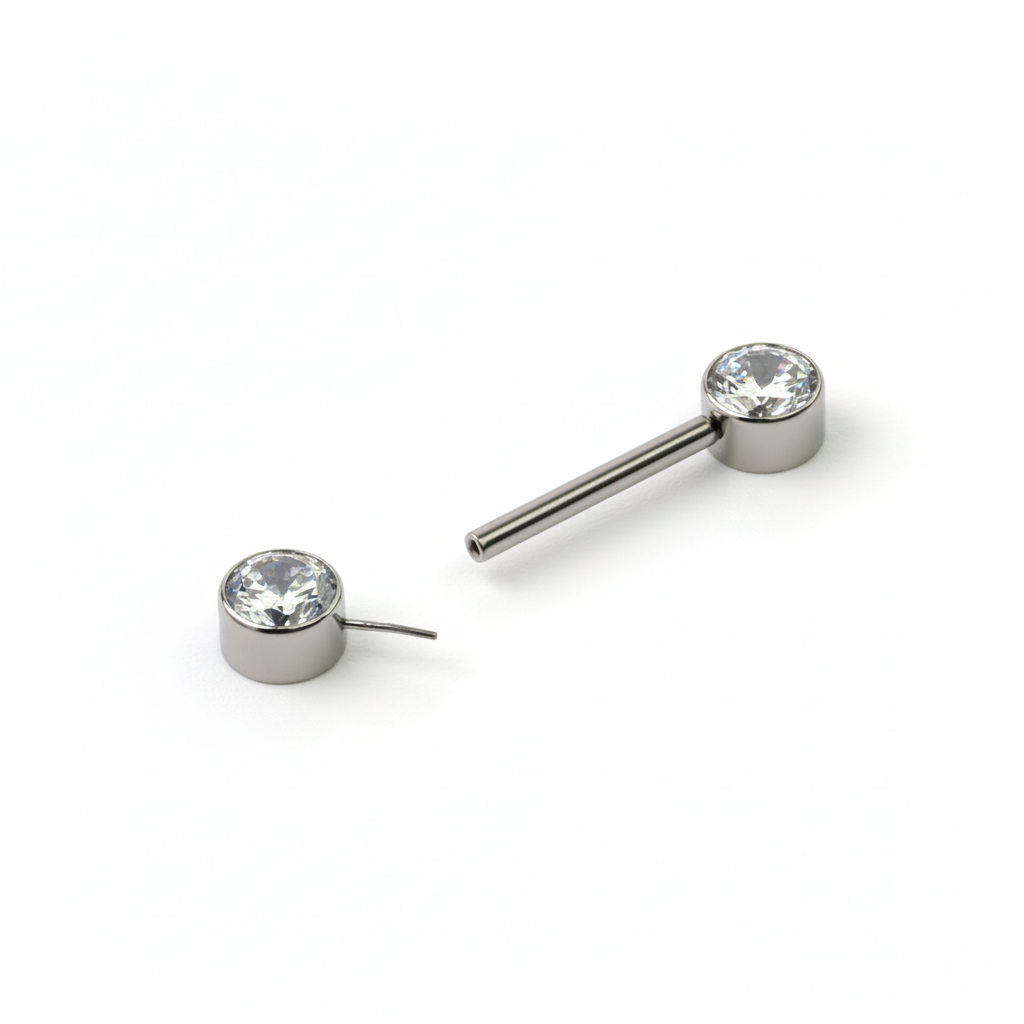 Barbell de sân făcută din titan cu pietre fixe fără filet