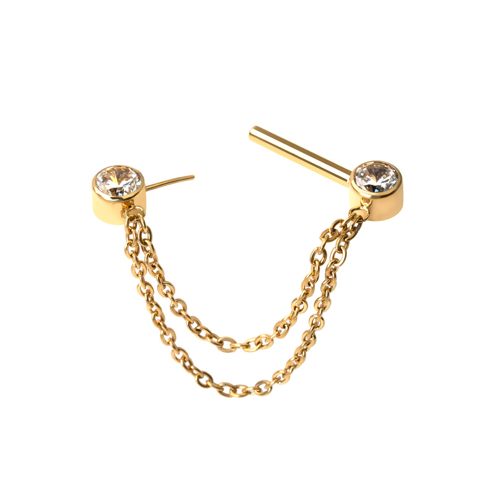 Barbell de sân din titan cu lanțuri