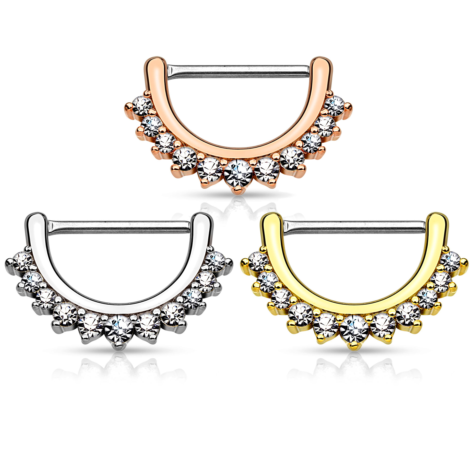 Clicker de sân cu margine cu pietricele în semilună