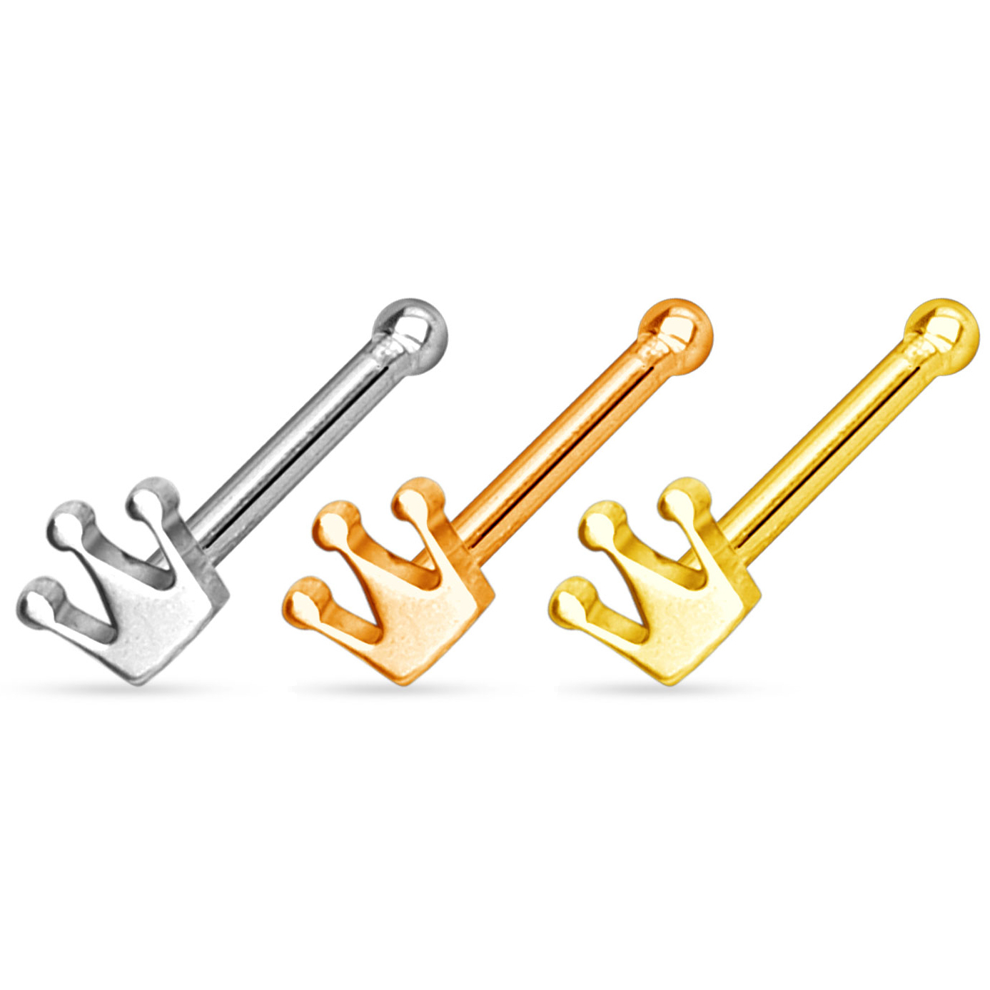 Stud nazal cu coroană