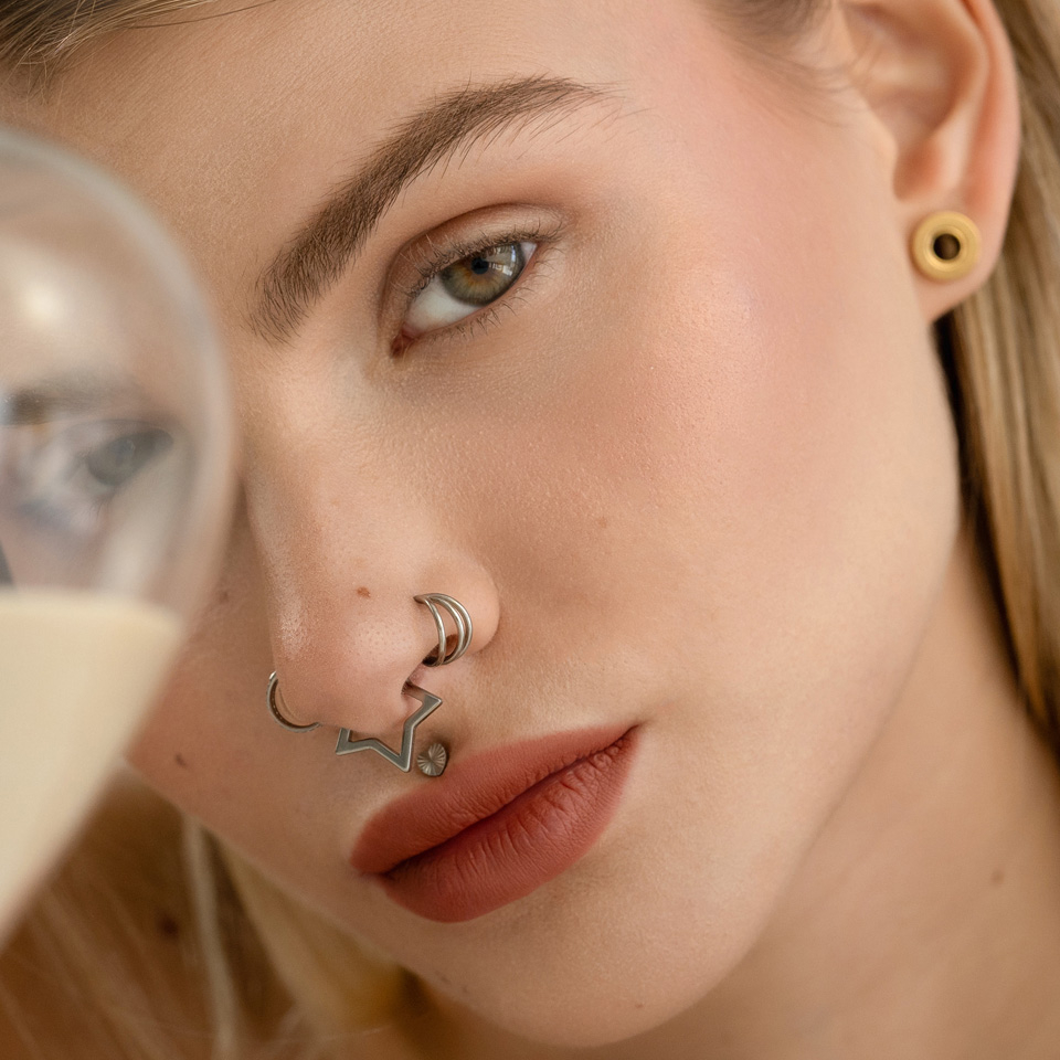 Clicker din titan cu stea