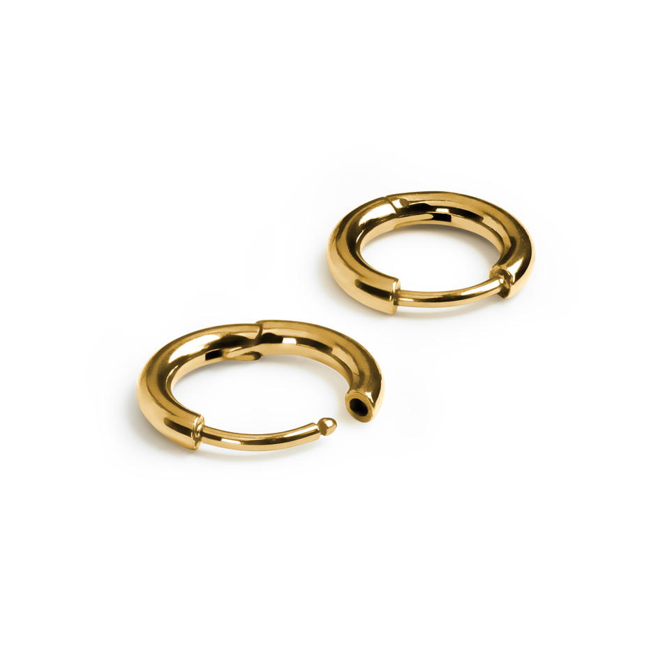 Pereche huggie hoops titan