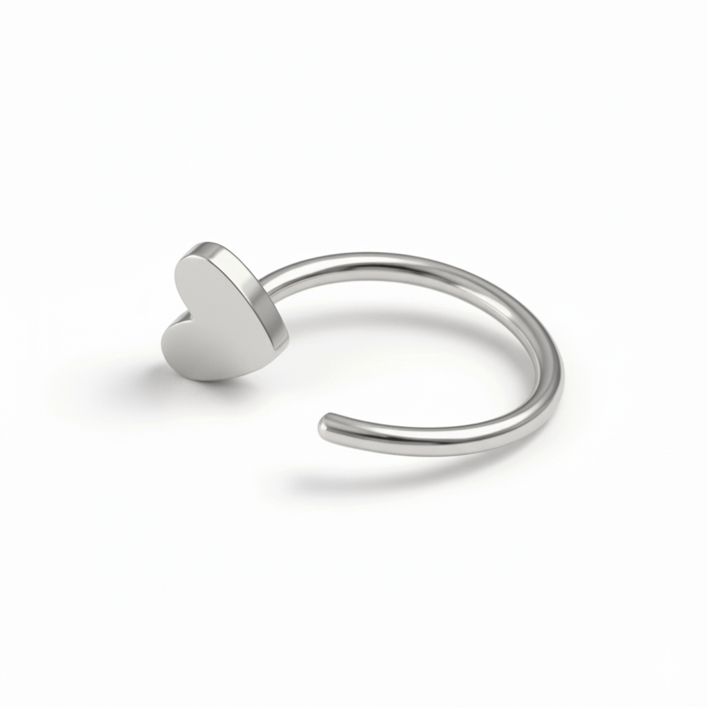 Cercel deschis cu inimă