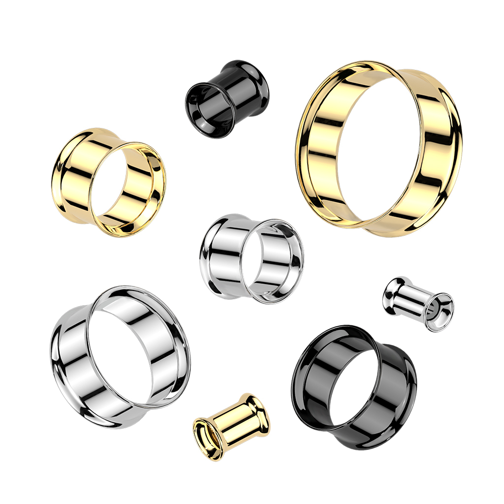 Tunel din titan dublu evazat