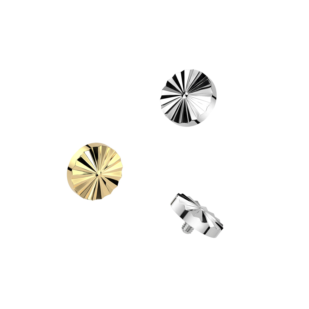 Vârf pentru dermal din titan cu tăietură diamant