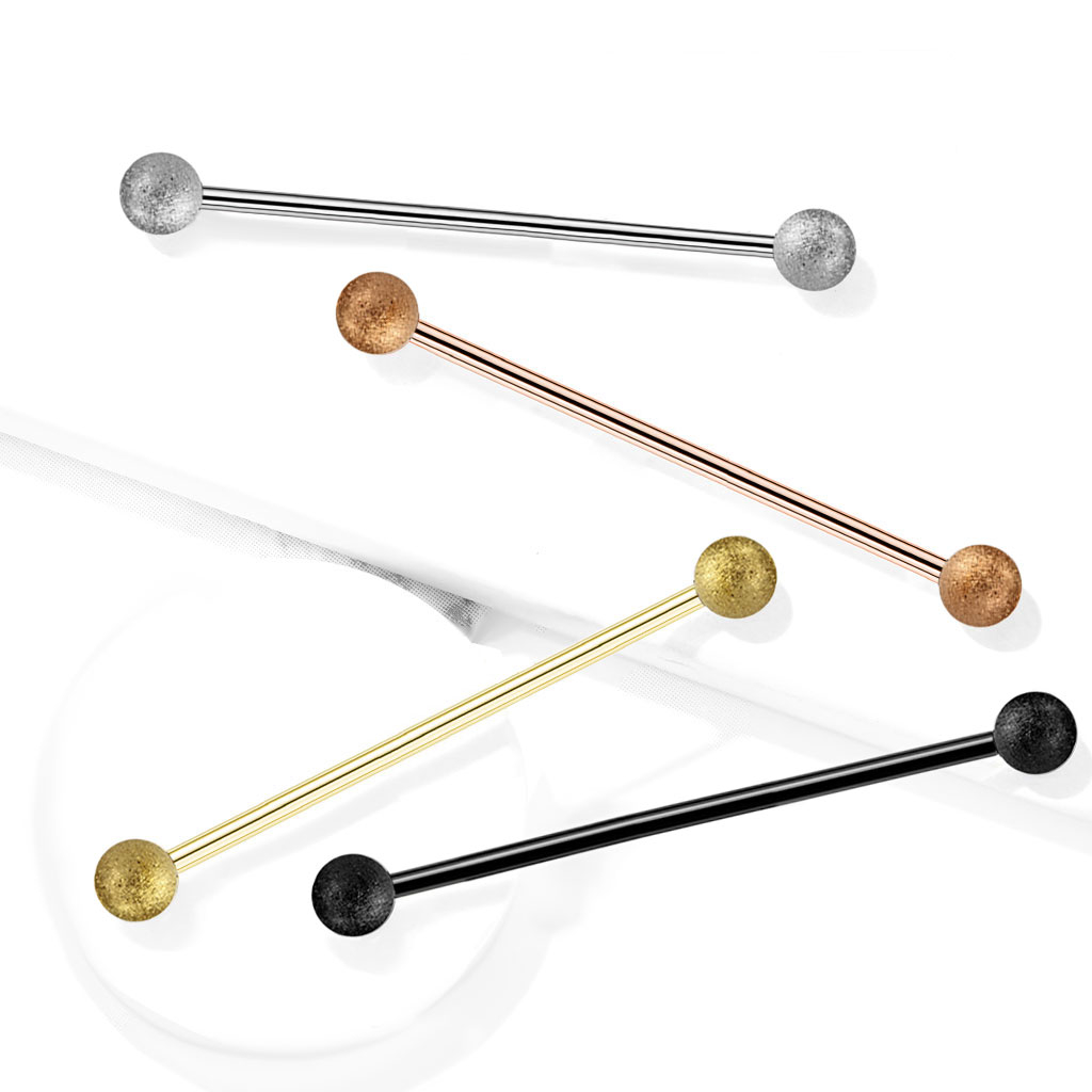 Barbell drept cu bile diamantate